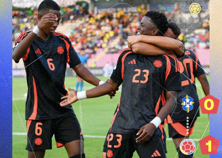 Colombia venció a Brasil y terminó primera en el Sudamericano Sub 20